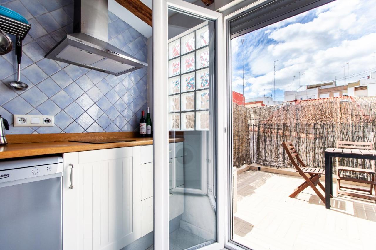 Estudio Para Parejas Con Terraza En La Playa Βαλένθια Εξωτερικό φωτογραφία